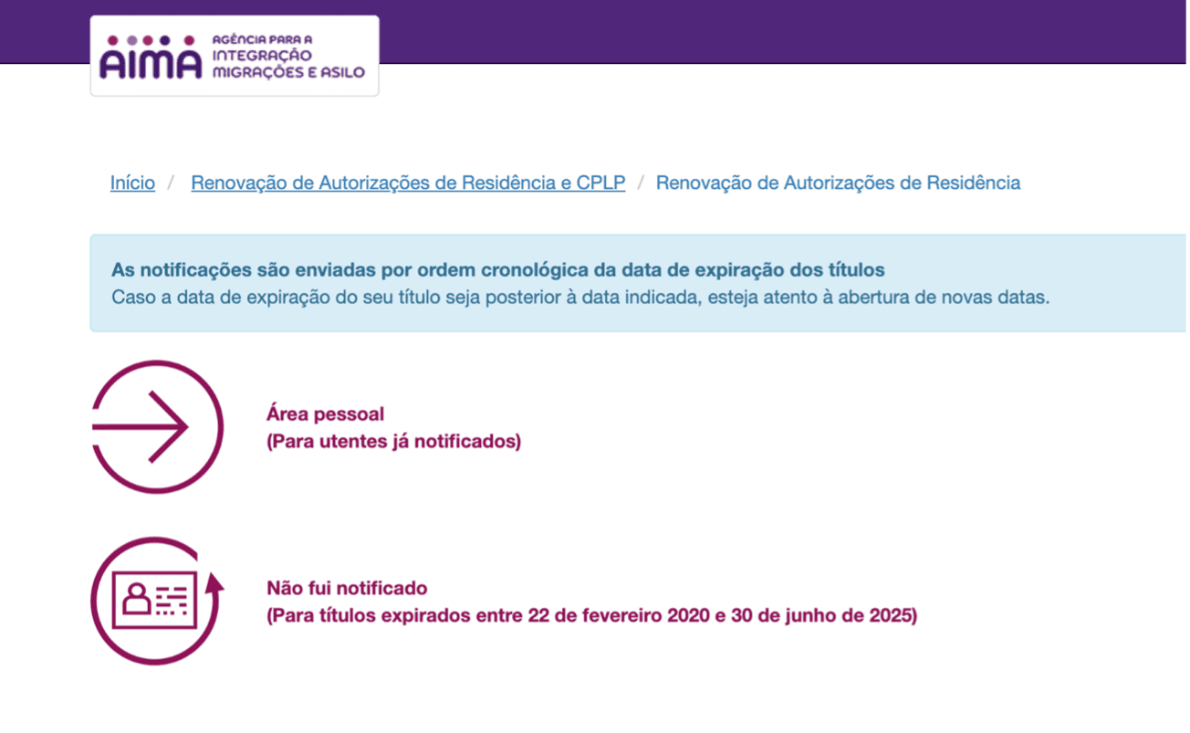 AIMA Portal for 2020-2025 renewals